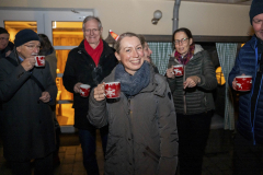 Glühwein-Umtrunk vor dem Abendessen