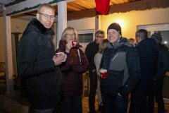 Glühwein-Umtrunk vor dem Abendessen