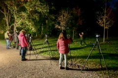 Gespannt warten die Clubmitglieder auf die nächste Lichtformation