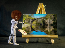 Stormtrooper: Bob Ross and a happy little Accident_2160px von Andy Ilmberger