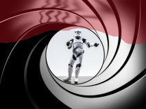 Stormtrooper goes 007-Gun-Barrel_2160px von Andy Ilmberger
