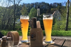 Biergarten Wolfratshausen von Klaus-Peter Volkmann