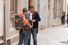 Hinter den Kulissen: Locationsuche in der Altstadt (Foto: Klaus Rühling)