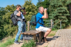 Hinter den Kulissen: Shooting auf der Walhalla (Foto: Sandra Ilmberger)