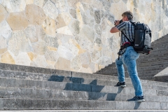 Hinter den Kulissen: Shooting auf der Walhalla (Foto: Sandra Ilmberger)