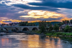 Sonnenuntergang über der Donau (Foto: Sandra Ilmberger)